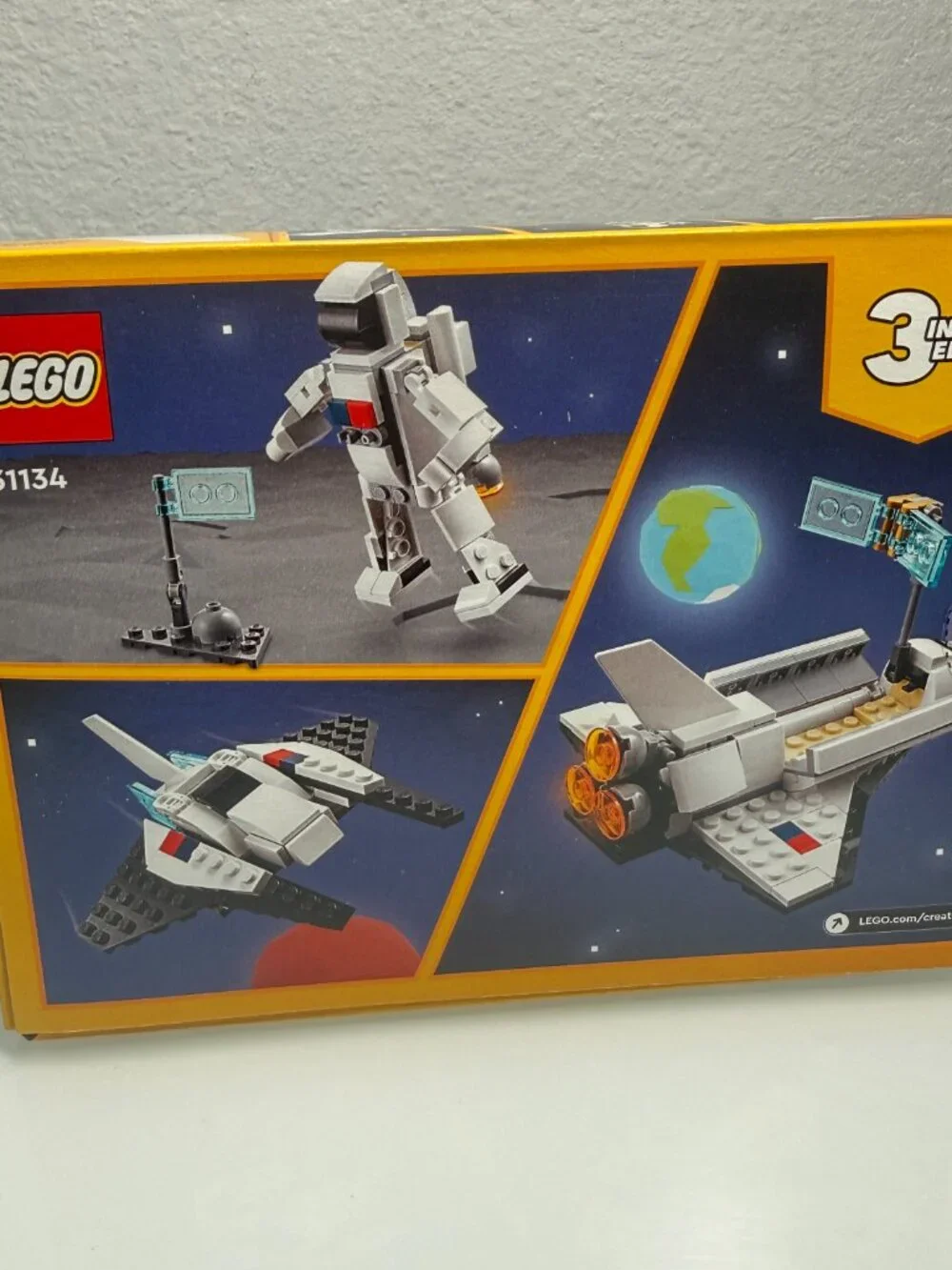 LEGO Creator 3 in 1 Space Shuttle 31134 144 Pieces Astronaut NEW Sealed